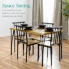 Best Choice Products 5-Piece Indoor Modern Metal Wood Rectangular Dining Table Furniture Set W/ 4 Chairs -Furniture Store GUEST bdd7da1c e950 427a b0e4 f187b4daa1fc
