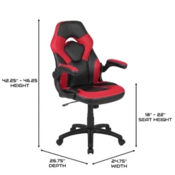BlackArc Alpha Bundle With Gaming Desk And Chair: Black & Red High Back Chair With Arms; Red & Black Desk With Headphone Hook/Cupholder -Furniture Store GUEST bfb78509 62a7 452a 94c7 5b918b22832e