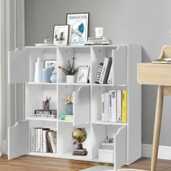 Costway 9 Cube Bookcase Cabinet Wood Bookcase Storage Shelves Room Divider Organization -Furniture Store GUEST c117d309 dfb1 4aae 9e39 27648adc44d4