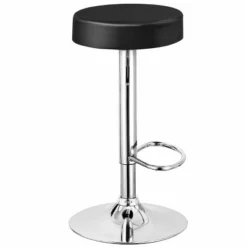Tangkula Round Bar Stool 1 PC Adjustable Swivel Pub Chair U Leather With Footrest -Furniture Store GUEST c13f6cfd 0eb2 40b3 adeb 972d81e36a1f