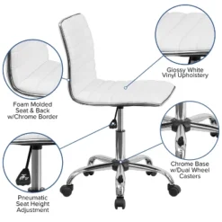 Flash Furniture 48" Wide Black Electric Height Adjustable Standing Desk With Designer Armless White Ribbed Swivel Task Office Chair 18 Flash Furniture 48" Wide Black Electric Height Adjustable Standing Desk With Designer Armless White Ribbed Swivel Task Office Chair -Furniture Store GUEST c1e3b465 8066 4dc1 b701 baa01b5a223e