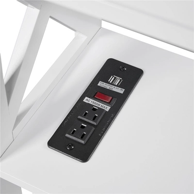 Yaheetech Wooden Console Table Entryway Table With Power Outlet 8 Yaheetech Wooden Console Table Entryway Table With Power Outlet - Image 6