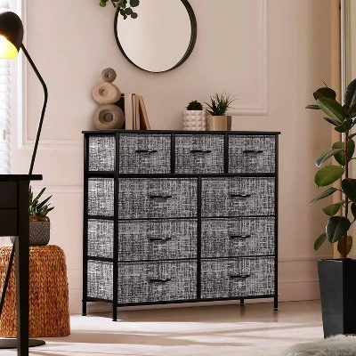 Sorbus Drawer Dresser For Bedroom Gray 5 Sorbus Drawer Dresser For Bedroom Gray - Image 3