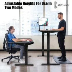 Costway Electric Standing Gaming Desk Sit To Stand Height Adjustable Splice Board -Furniture Store GUEST c8078adc 1f81 48b6 a21f 2583ea8ca71a