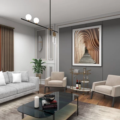 Contemporary Iron Bar Cart Gold - Olivia & May 16 Contemporary Iron Bar Cart Gold - Olivia & May - Image 14