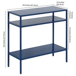Mykonos Blue Side Table - Henn&Hart -Furniture Store GUEST c8c3ddb6 45b2 4b42 9889 6a962bbaba01