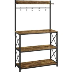 Yaheetech 4-Tier Kitchen Storage Rack With 5 S Hooks -Furniture Store GUEST c8dc3b54 bf03 4155 8a00 2ed0b43c9d44