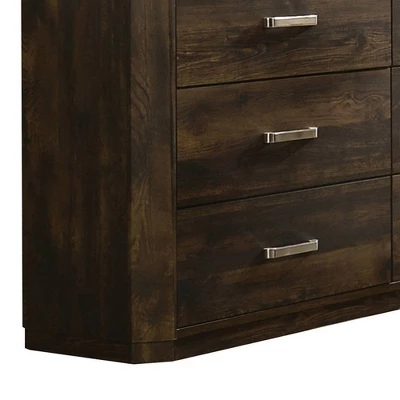 59" Elettra Dresser Rustic Walnut - Acme Furniture 7 59" Elettra Dresser Rustic Walnut - Acme Furniture - Image 5
