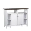 Saint Birch Olivia Console Table With Storage, Gray Oak/White -Furniture Store GUEST cbb5dcc2 01d3 4e26 8da8 9c4359cf4259