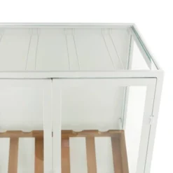 Farmhouse Metal Standing Wine Rack White - Olivia & May -Furniture Store GUEST ccc76c8b bf0c 4cb0 ae56 661e3ec2c76c