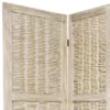 5 1/2 Ft. Tall Bamboo Matchstick Woven Room Divider - Burnt White (3 Panel) -Furniture Store GUEST cdf69879 3549 45b8 a845 ff9eb35e1bd1
