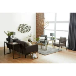 Contemporary Glam Metal Bar Cart - Olivia & May -Furniture Store GUEST cf1f349c 5515 45cd 9cc8 e3363584d6e2