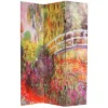 6" Double Sided Works Of Monet Canvas Room Divider - Oriental Furniture -Furniture Store GUEST cf72e515 ed63 449d 8aca 626adc0e79af