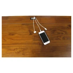 Folding Computer Desk With 4 Port USB Charging Station Walnut - Flora Home -Furniture Store GUEST d05087df 5634 4d74 8e6b e6e26618ebc9