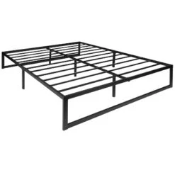 Flash Furniture 14 Inch Metal Platform Bed Frame - No Box Spring Needed With Steel Slat Support And Quick Lock Functionality -Furniture Store GUEST d07c9b1c c18b 42da 955b abc819823769