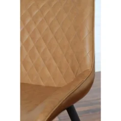 Set Of 2 Cooly Tufted Faux Leather Dining Chairs Camel - Abbyson Living -Furniture Store GUEST d086bf5f 34f5 4ab8 a3fc ee4f34419b16