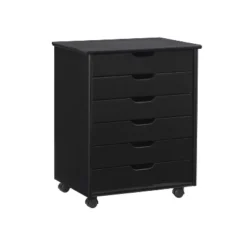Cary 6 Drawer Wide Roll Cart - Linon -Furniture Store GUEST d180d92e 8fa5 49c5 b035 94d416b552f3
