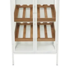 Farmhouse Metal Standing Wine Rack White - Olivia & May -Furniture Store GUEST d1a68470 8b17 4d78 9ff2 6fcb0217034a