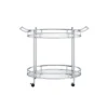 37" Jinx Clear Glass Serving Cart Chrome Finish - Acme Furniture -Furniture Store GUEST d1aac3d4 1d06 48ea 991e 9111f068c975