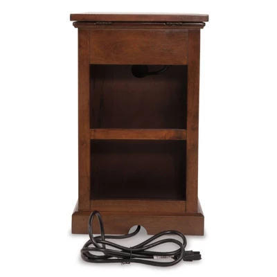 Laflorn Chairside End Side Table With USB Ports And Outlets Medium Brown - Signature Design By Ashley 7 Laflorn Chairside End Side Table With USB Ports And Outlets Medium Brown - Signature Design By Ashley - Image 5