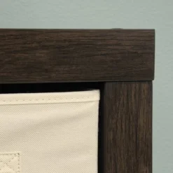 Stow Away 4 Cube Organizer Smoked Oak - Sauder -Furniture Store GUEST d3f230d8 c8ff 4f76 8f68 1835a31562e0