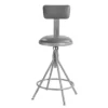 24"-30" Height Adjustable Heavy Duty Vinyl Padded Swivel Steel Accent Barstool With Backrest Gray - Hampden Furnishings 2 24"-30" Height Adjustable Heavy Duty Vinyl Padded Swivel Steel Accent Barstool With Backrest Gray - Hampden Furnishings -Furniture Store GUEST d77c83ed f0b4 4788 b1f9 9e4745fe63e9