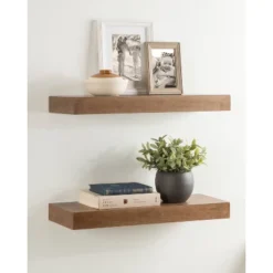 2pc 24" Havlock Wood Shelf Set - Kate & Laurel All Things Decor -Furniture Store GUEST d8567ef5 6577 41ce ade9 6761a6a8e5d7