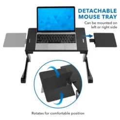 Mount-It! Lightweight Adjustable Laptop Stand With Built-in Cooling Fans And Mouse Pad Tray | Ergonomic & Portable Laptop Stand For Bed, Couch & Table -Furniture Store GUEST da9054b4 ac90 4e64 9802 c34d4202ccbe