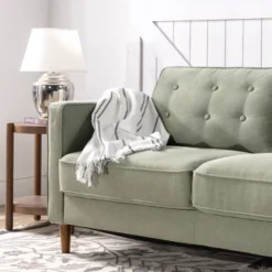 74" Lauren Sofa Pearl Green - Zinus -Furniture Store GUEST db098620 d209 4b3c 9c11 67361961fbae