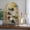 Twine Trellis Wine Rack, Holds 14 Bottles, Gold Countertop Wine Storage, Cast Iron -Furniture Store GUEST db9f9f6a cd50 4adf 853c 12560f6d6f7e