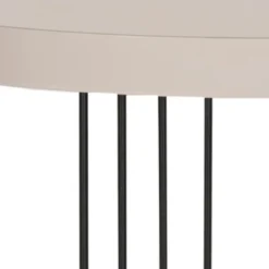 Kelly Mid Century Scandinavian Lacquer Side Table - Taupe/Black - Safavieh -Furniture Store GUEST dce410a6 08b9 407a 8d85 52beae72dff3