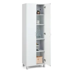 Costway 73.5''Double Door Tall Pantry Cabinet Freestanding Versatile Storage Organizer -Furniture Store GUEST dd0f9432 a11e 4ded ac0f d7af534f8047