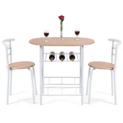Costway 3 Piece Dining Set Table 2 Chairs Home Kitchen Breakfast Furniture -Furniture Store GUEST ddaa73fd 4e2a 4f78 b0b2 db85ee7c1a27
