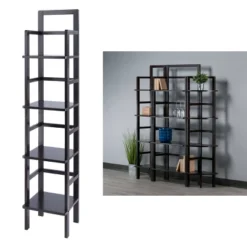 Aiden Narrow Bakers Rack Coffee - Winsome Wood -Furniture Store GUEST de45ac99 ad5c 4aea abc0 49709540c8d9