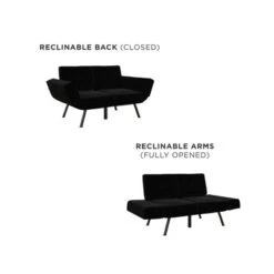 RealRooms Euro Upholstered Tufted Loveseat Futon With Storage Pockets 20 RealRooms Euro Upholstered Tufted Loveseat Futon With Storage Pockets -Furniture Store GUEST e0660a0f fc47 4856 b13f 29005b2a0891