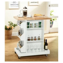 Hampton Kitchen Cart White - Buylateral -Furniture Store GUEST e0e77810 4de0 4e93 91e6 dceafa29ec89