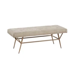 Tinsley Accent Bench Light Tan - Martha Stewart -Furniture Store GUEST e157f761 2b25 4ebc 9a0b b600c3614f5f
