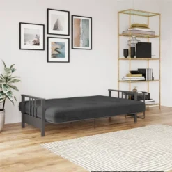 Full Anders Metal Arm Futon With 6" Microfiber Mattress - Room & Joy 20 Full Anders Metal Arm Futon With 6" Microfiber Mattress - Room & Joy -Furniture Store GUEST e1b8770c fbce 48bc 8f5e 0100fc2dc624