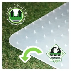 36"x48" Polypropylene Foldable Rectangular Chair Mat For Carpets White - Floortex -Furniture Store GUEST e2ffa7ba b79d 4c6d b346 0bbf8b0959c7