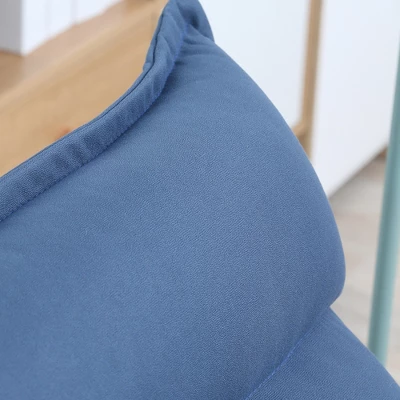 HOMCOM Swivel Floor Chair With Back Support, Microfiber Adjustable Video Gaming Chair For Reading, Lounging, Meditating, Blue 7 HOMCOM Swivel Floor Chair With Back Support, Microfiber Adjustable Video Gaming Chair For Reading, Lounging, Meditating, Blue - Image 5