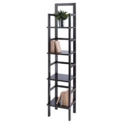 Aiden Narrow Bakers Rack Coffee - Winsome Wood -Furniture Store GUEST e458b0f0 f537 43d5 800d 979303d1fea6