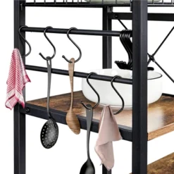 Yaheetech Kitchen Storage Rack With Basket/Hooks/Storage -Furniture Store GUEST e52094f8 2822 4d3b a236 85aaf4ae859b