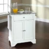 Lafayette Granite Top Portable Kitchen Island/Cart White/Gray - Crosley -Furniture Store GUEST e6c95932 c95e 46ac 8fa9 78f23dfb069c