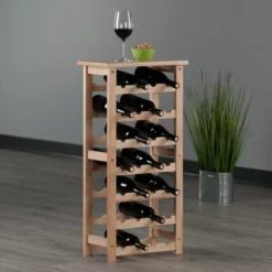 Napa Wine Rack Beech - Winsome -Furniture Store GUEST e8f21ba8 e769 49a1 9a58 6114723d1f32