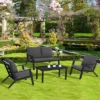 Outsunny 4 Piece Patio Furniture Set, Outdoor Conversation Set W/ Armchairs, Loveseat, Coffee Table And Cushions For Backyard, Poolside, Lawn 1 Outsunny 4 Piece Patio Furniture Set, Outdoor Conversation Set W/ Armchairs, Loveseat, Coffee Table And Cushions For Backyard, Poolside, Lawn -Furniture Store GUEST e9a9de37 15eb 4fea 8c2b b68b2aa37a95