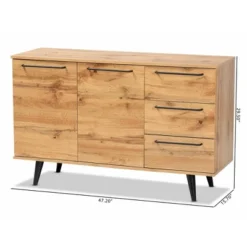 Radley Wood 3 Drawer Sideboard Buffet Oak Brown/Black - Baxton Studio 13 Radley Wood 3 Drawer Sideboard Buffet Oak Brown/Black - Baxton Studio -Furniture Store GUEST ea09e4bb ba5b 4bd0 a712 7abea56ffcac