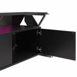 Xtreme Gaming TV Stand With TVs Up To 65" With LED Light Kit Black - NTENSE -Furniture Store GUEST eb2a17eb 5957 457f 8f9f 4824df032245
