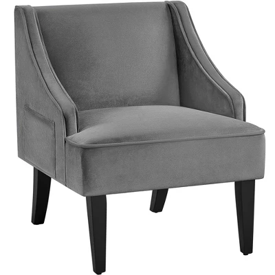 Yaheetech Modern Upholstered Armchair Velvet Accent Chair For Living Room Bedroom 10 Yaheetech Modern Upholstered Armchair Velvet Accent Chair For Living Room Bedroom - Image 8