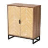 Josephine Two-Tone Wood And Metal 2 Door Storage Cabinet Walnut Brown/White/Black - Baxton Studio 2 Josephine Two-Tone Wood And Metal 2 Door Storage Cabinet Walnut Brown/White/Black - Baxton Studio -Furniture Store GUEST ecd60a8e f691 4033 893c c23813931866