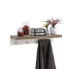31.5" X 6.3" Wall Shelf With Four Hooks Gray/White - Danya B. -Furniture Store GUEST ecfb7b21 3281 4d33 bc07 a65148446e6c